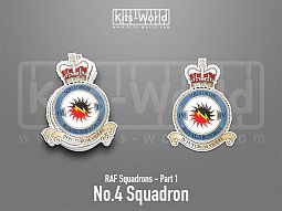 Kitsworld SAV Sticker - British RAF Squadrons - No.4 Squadron 